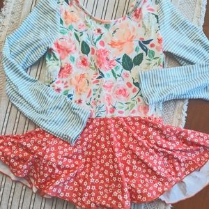 Gorgeous Cheeky Plum girls size 8Y leotard, EUC